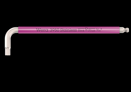 WERA/维拉 多彩内六角扳手，英制，不锈钢 05022858001