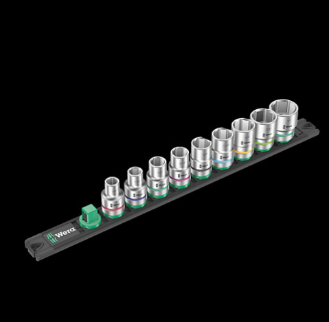 WERA/维拉 套筒条带组套 C Imperial 1（Zyklop 英制套筒, 1/2