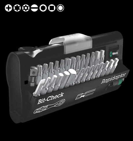 WERA/维拉 Bit-Check 30 Zyklop Mini 2批头棘轮扳手套装 05346293001