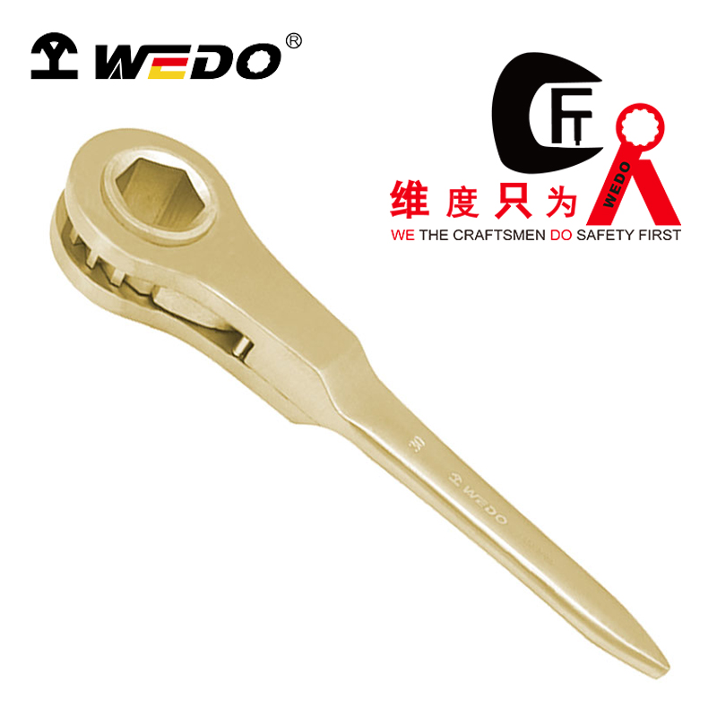 WEDO/维度 防爆重型扁柄六角棘轮扳手 AL182-19