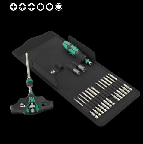 WERA/维拉 水暖工具组套Kraftform Kompakt 400 RA SHK Set 1 05136072001