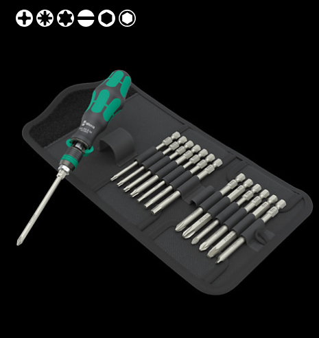 WERA/维拉 棘轮螺丝刀组套Kraftform Kompakt 838 RA-R M Set 1 05051061001