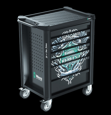 WERA/维拉 工具车（含工具组套）9700 Tool Rebel Roller Cabinet 1 05150130001