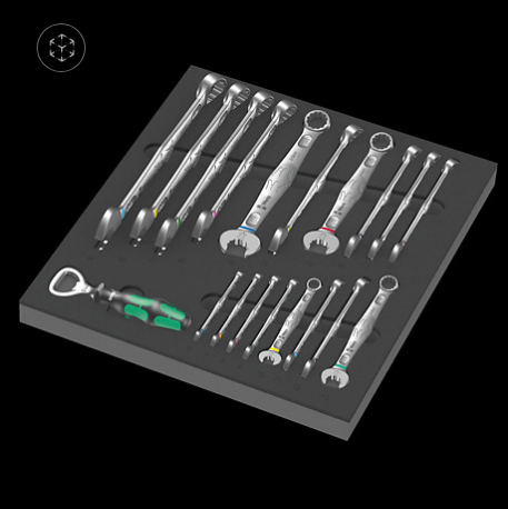 WERA/维拉 用于工具车的托盘组套9731 Foam  6003 Joker set 1 05150121001