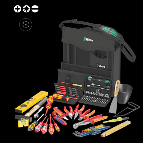 WERA/维拉 维拉 2go E 1 电工工具组套, 73件 05134025001