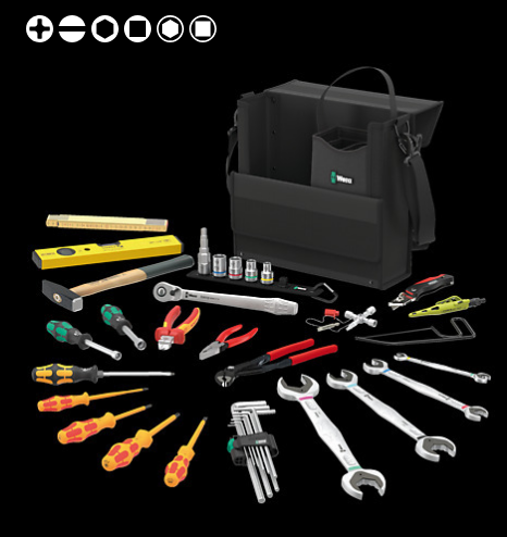 WERA/维拉 水暖工具组套Wera 2go SHK 1 05136071001