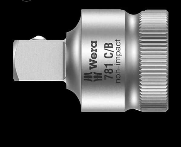 WERA/维拉 781C/B 方驱接头, 1/2