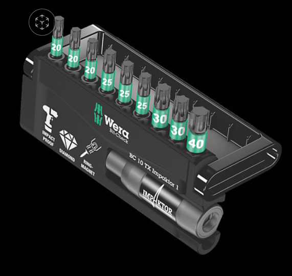 WERA/维拉 8767-9/IMP DC Impaktor Bit-Check 批头组套 05057688001