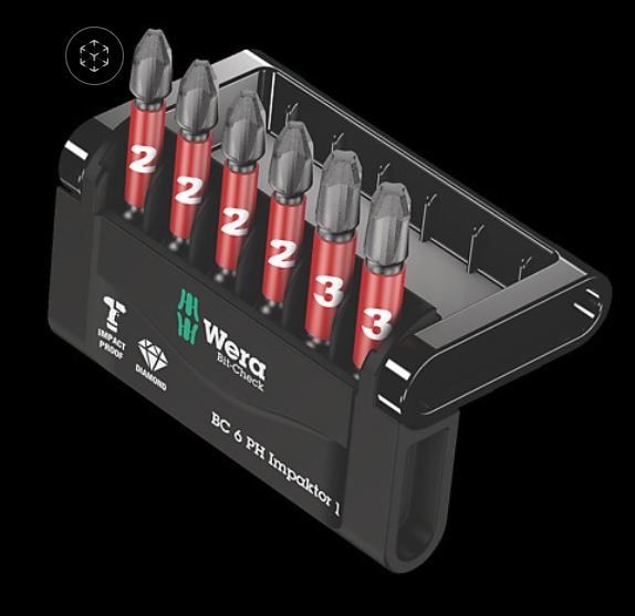 WERA/维拉 Mini-Check Impaktor 1 批头组套 05057691001