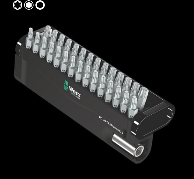 WERA/维拉 Bit-Safe Classic 8 批头组套 05057908001