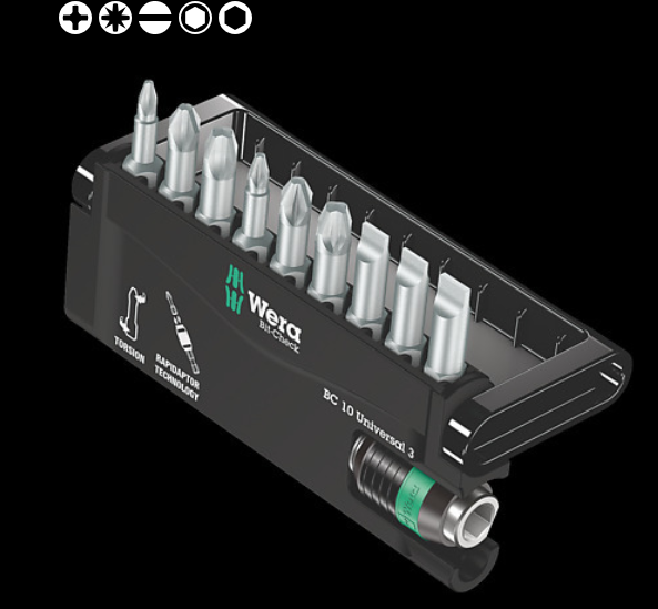 WERA/维拉 8600-9/TZ 批头套装 05056375001