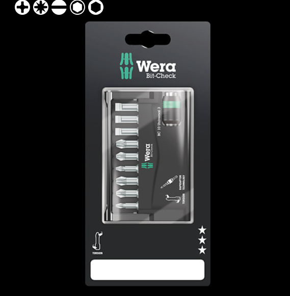 WERA/维拉 8600-9/TZ Rapidaptor SB 展示用批头 05073410001