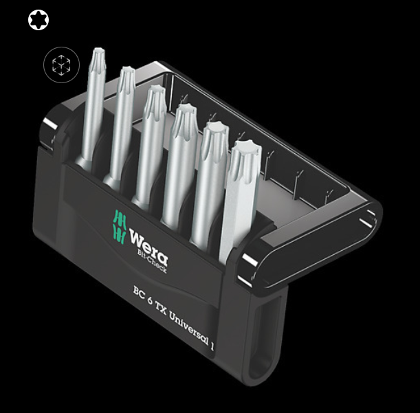 WERA/维拉 Mini-Check TX, 50 mm 批头套装 05056472001