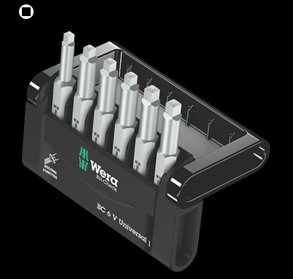 WERA/维拉 Bit-Check 6 V Universal 1批头套装868/4 V 1 x # 1x50; 3 x # 2x50; 2 x # 3x50; 05056478001