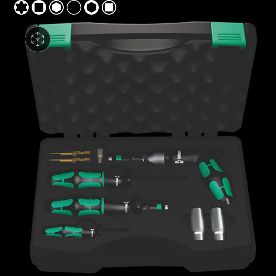 WERA/维拉 扭矩螺丝刀组套7400 vor 05074745001