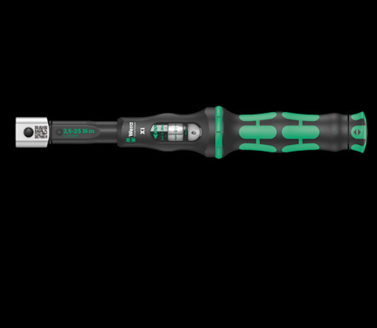 WERA/维拉 Click-Torque X1扭矩扳手2,5-25 Nm, 9x12mm 05075651001