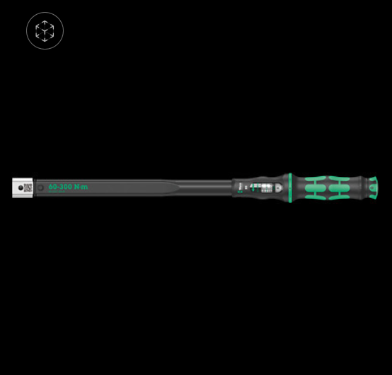 WERA/维拉 Click-Torque X5扭矩扳手60-300 Nm, 14x18mm 05075655001