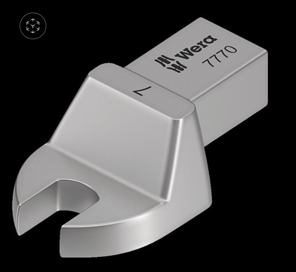 WERA/维拉 7770   9x12mm Maul 8mm扭矩扳手用扳手头8x39.0 05078601001