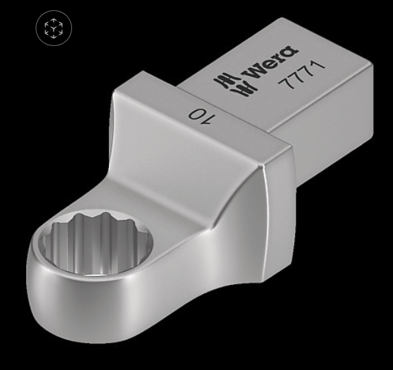 WERA/维拉 7771   9x12mm Ring 21mm扭矩扳手用扳手头21x51.0 05078633001