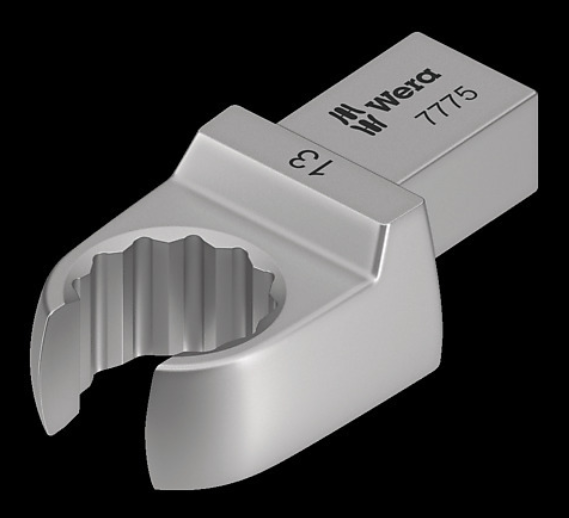 WERA/维拉 7775   9x12mm Open-Ring 12mm扭矩扳手用扳手头12x44.0 05078652001