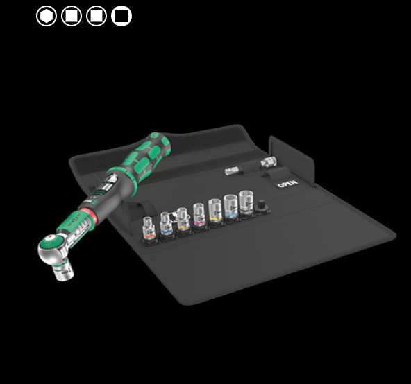 WERA/维拉 棘轮扳手组套Safe-Torque A 1 Set 1 05075830001
