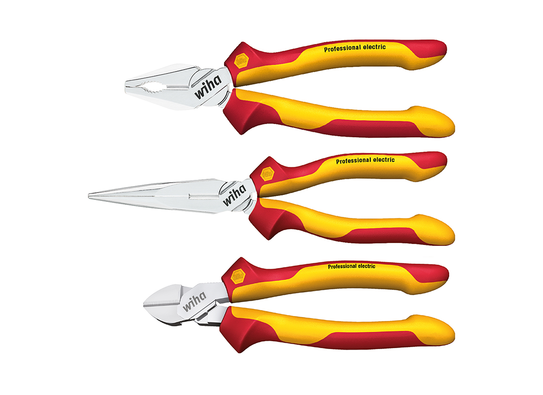 WIHA/威汉 钳子套装专业型电工绝缘3件套 26852