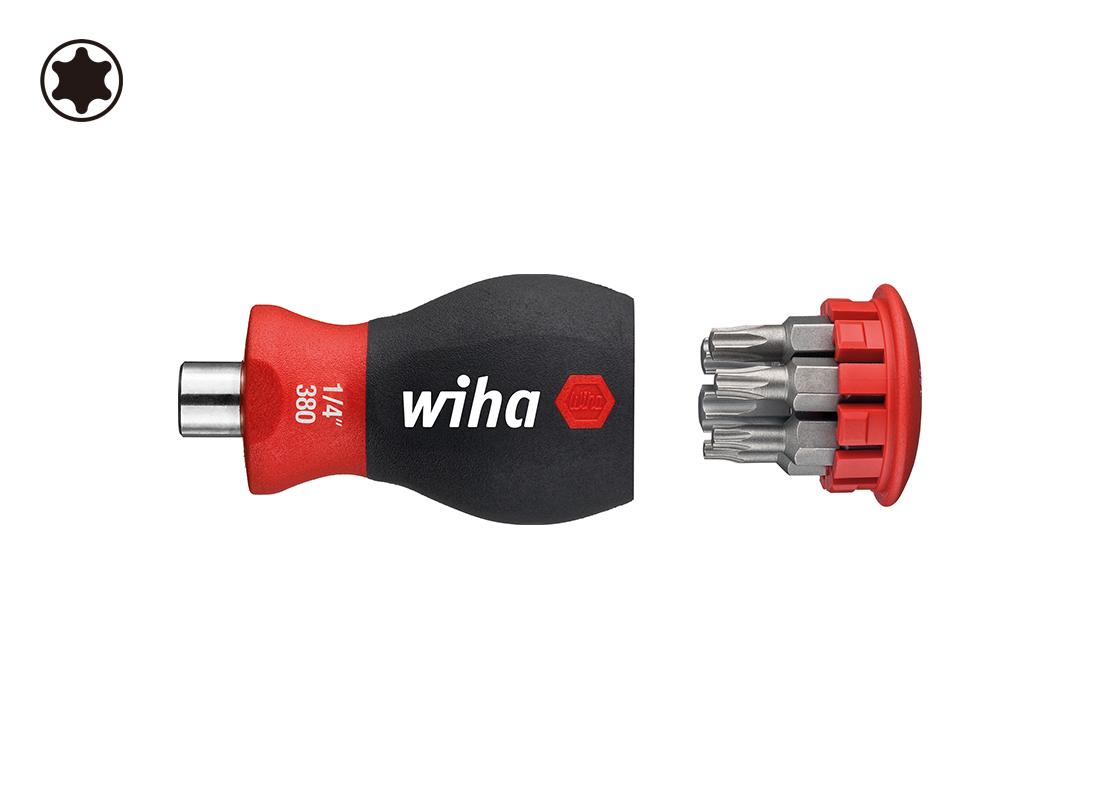 WIHA/威汉 6合1多功能磁吸短柄螺丝刀 10383