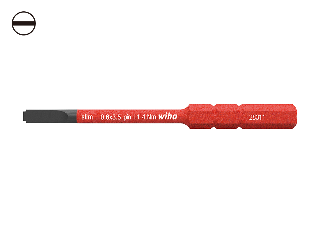 WIHA/威汉 slimBit起子杆绝缘细杆 44385