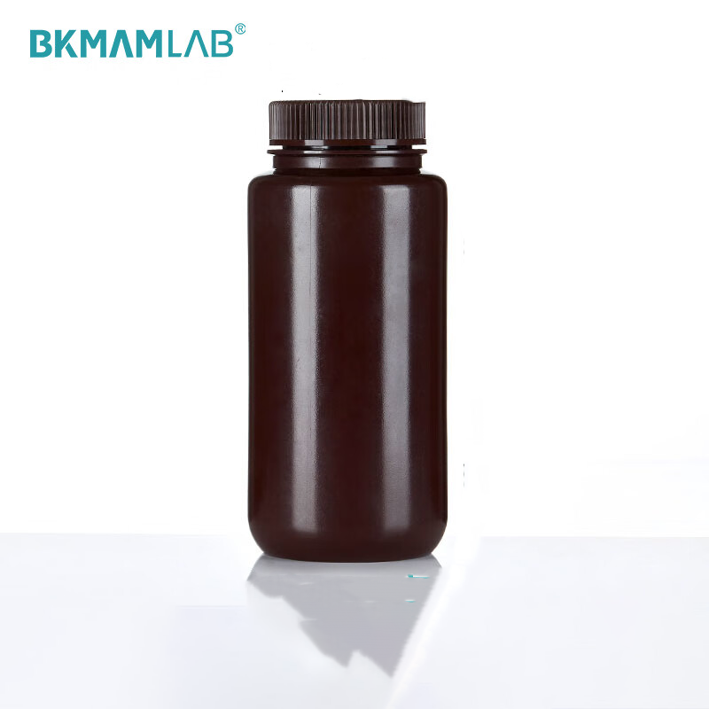 BKMAMLAB/比克曼生物 HDPE塑料广口耐低温试剂瓶60mL棕色110405015