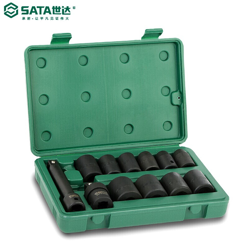 SATA/世达12件12.5MM系列英制风动套筒组套09008