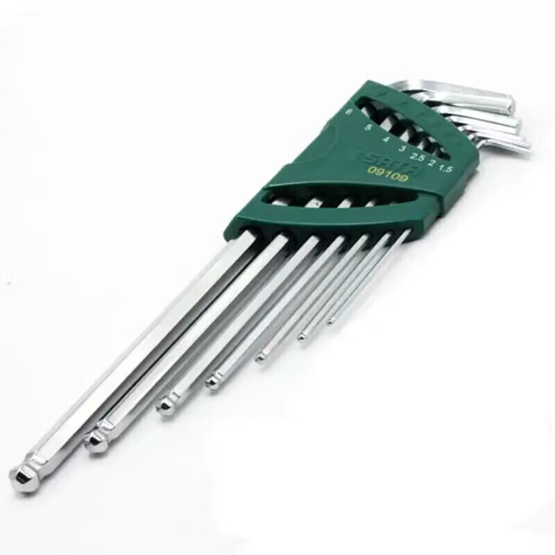 SATA/世达7件特长球头内六角扳手组套09109