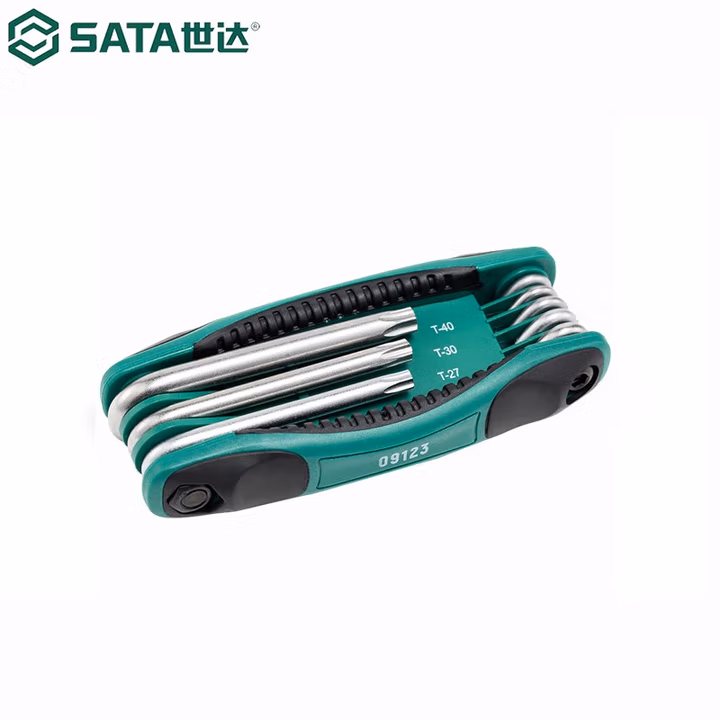 SATA/世达8件折叠式中孔花形扳手组套09123