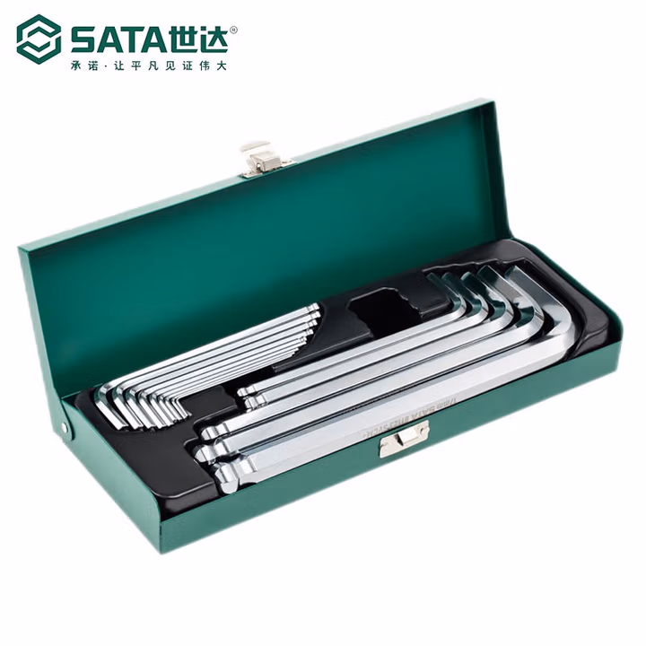 SATA/世达14件加长球头内六角扳手组套09141