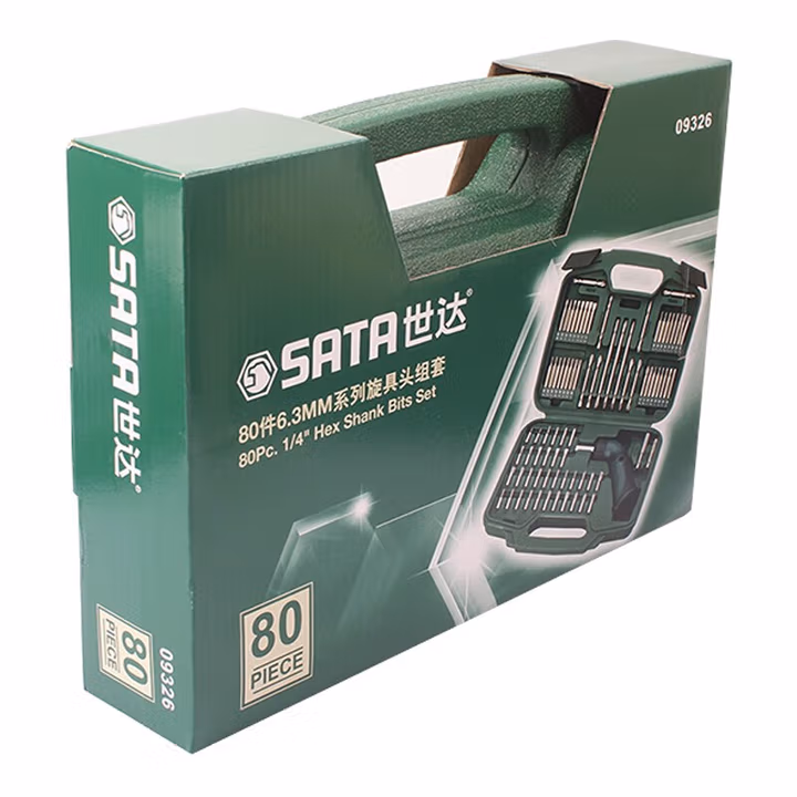 SATA/世达80件6.3MM系列旋具头组套09326