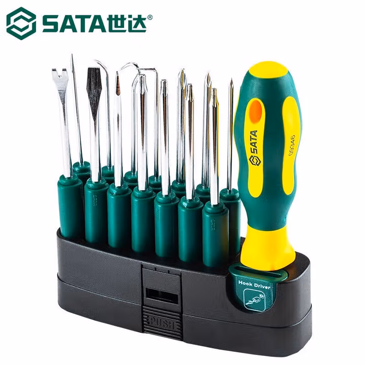SATA/世达16件可换头螺丝批组套09346