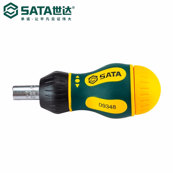 SATA/世达6件超短款棘轮螺丝批组套09348