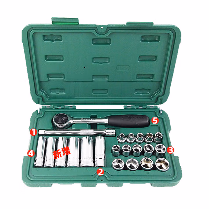 SATA/世达22件10MM系列套筒组套09524