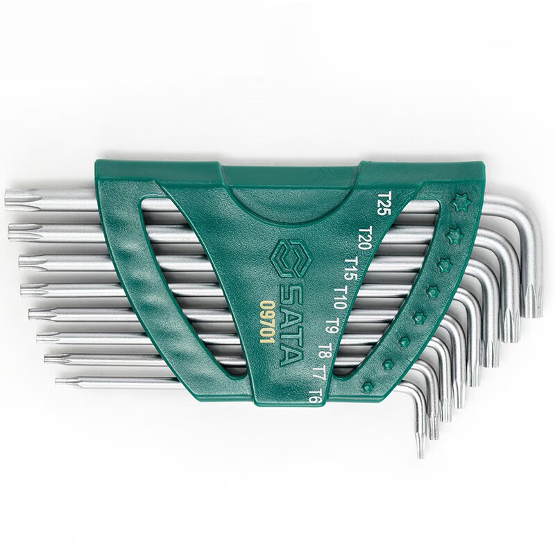 SATA/世达8件加长中孔花形扳手组套09701