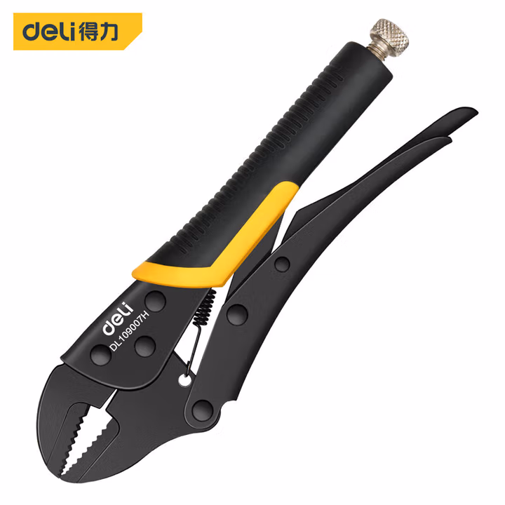 deli得力DL109007H发黑直口大力钳7寸(黑)(把)