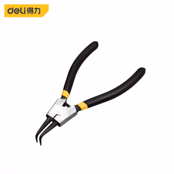 deli得力DL0364日式外弯卡簧钳13寸(黑)(把)