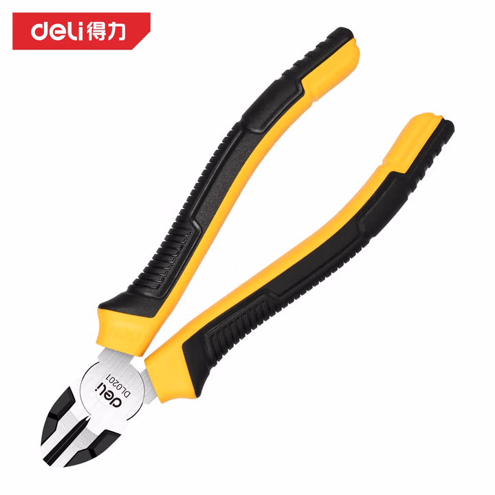 deli得力DL0201德式斜嘴钳6寸刃口升级(黄)(把)