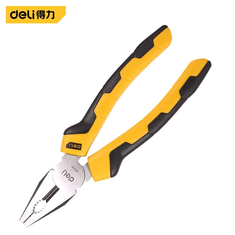 deli得力DL2008德式钢丝钳8寸(黄)(把)