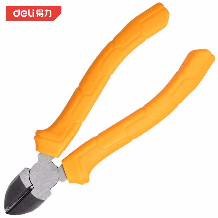 deli得力DL2206C德式斜嘴钳6寸(黄)(把)