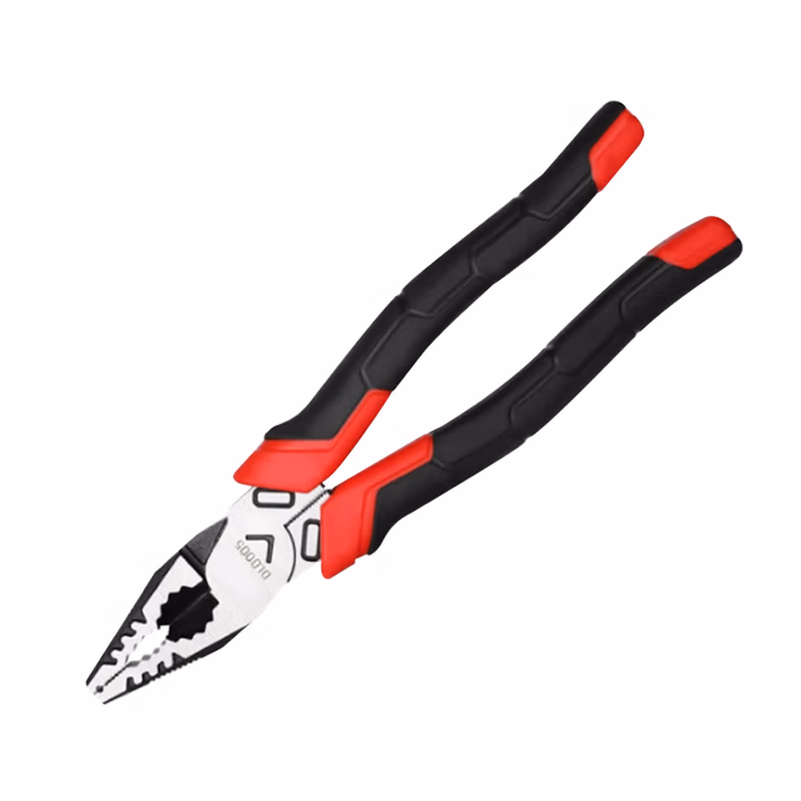 deli得力DL0005工业级省力钢丝钳8寸偏心省力(红)(把)