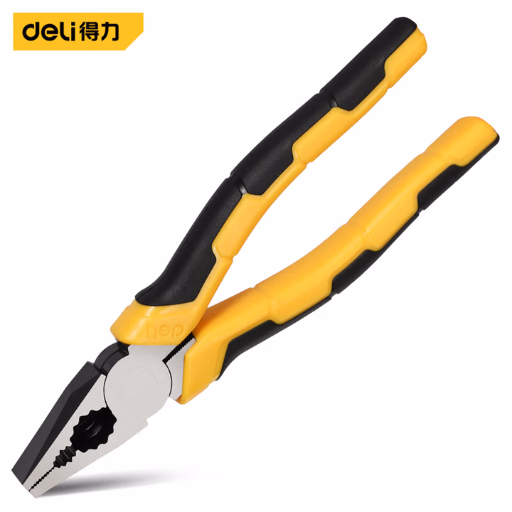 deli得力DL100307日式钢丝钳7寸(黄)(把)