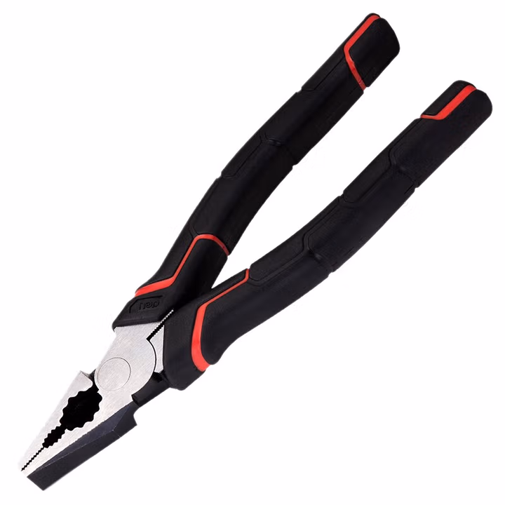 deli得力DL100106日式钢丝钳6寸省力型高寿命铬钒钢(红)(把)