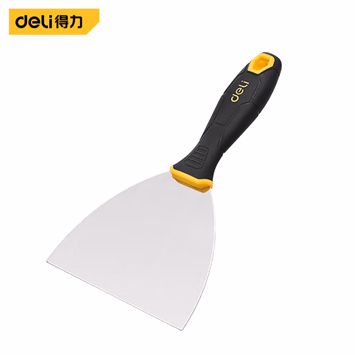 deli得力DL-HD5塑柄油灰刀5寸(黄)(把)