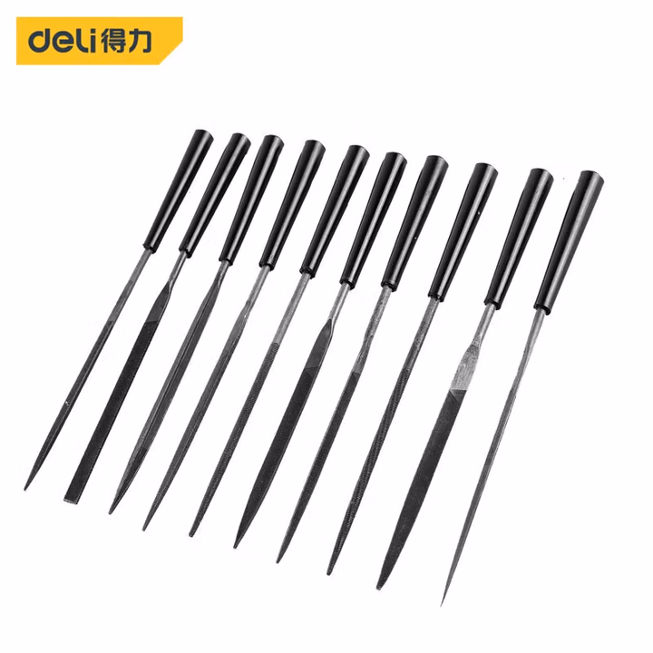 deli得力DL2140什锦锉10件套3×140mm(黑)(把)