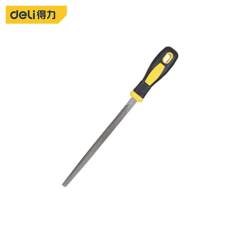 deli得力DL67112中齿三角锉12寸(黄)(把)