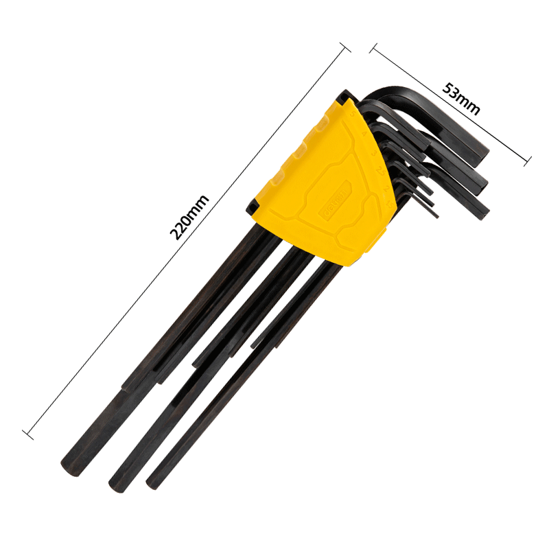 deli得力DL231309H发黑特长平头内六角组套9件套(黑)(套)